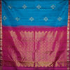 Exclusive Anadablue color Kanjeevaram Silk Saree GTS-3 - Click here to View more details about this Product